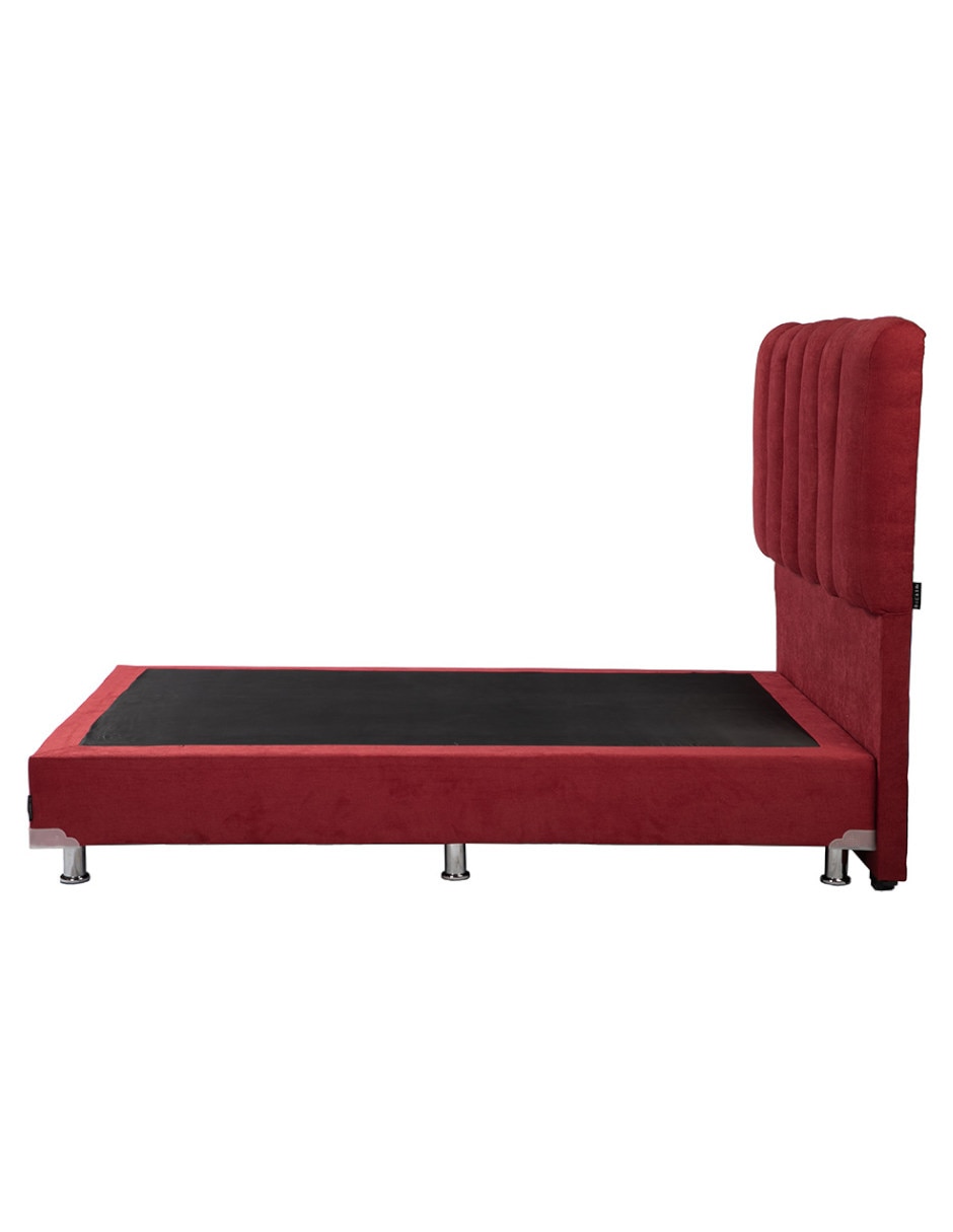 Cama kami box de madera y tela 2
