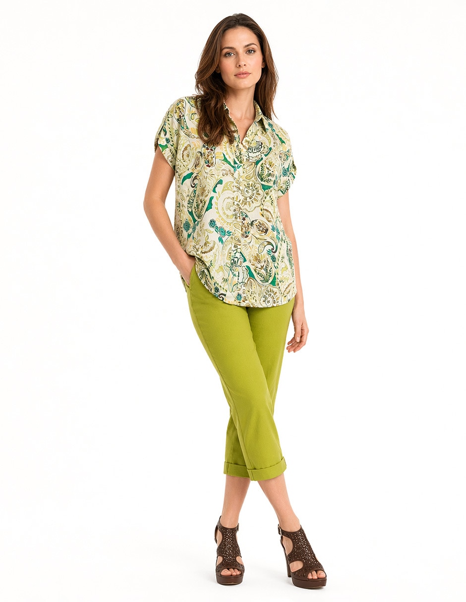 Blusa Foley's manga corta para mujer
