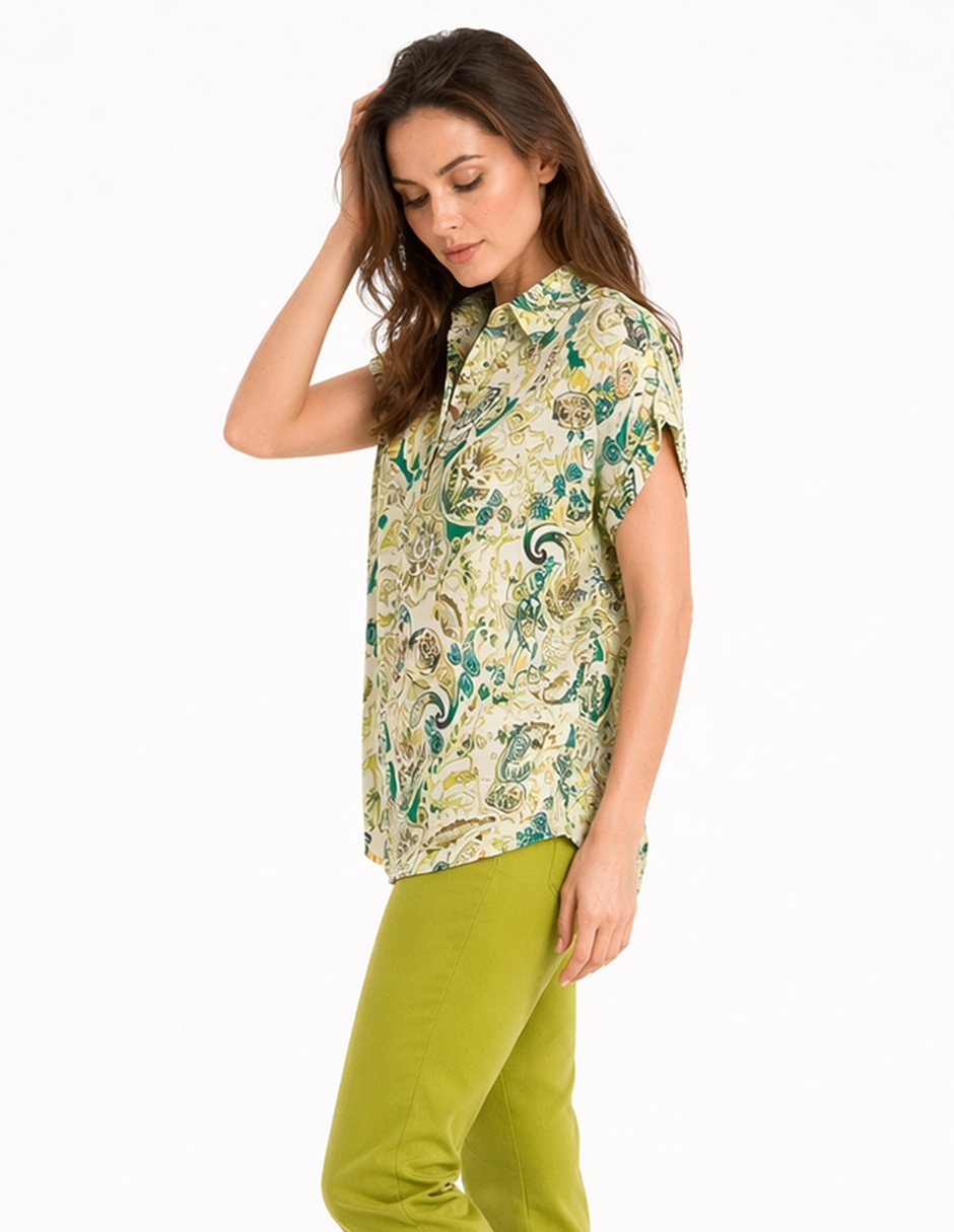 Blusa Foley's manga corta para mujer