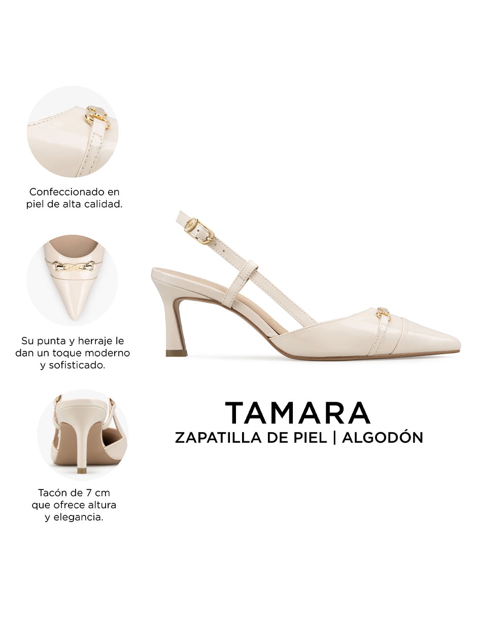 Zapatilla de piel Davenia