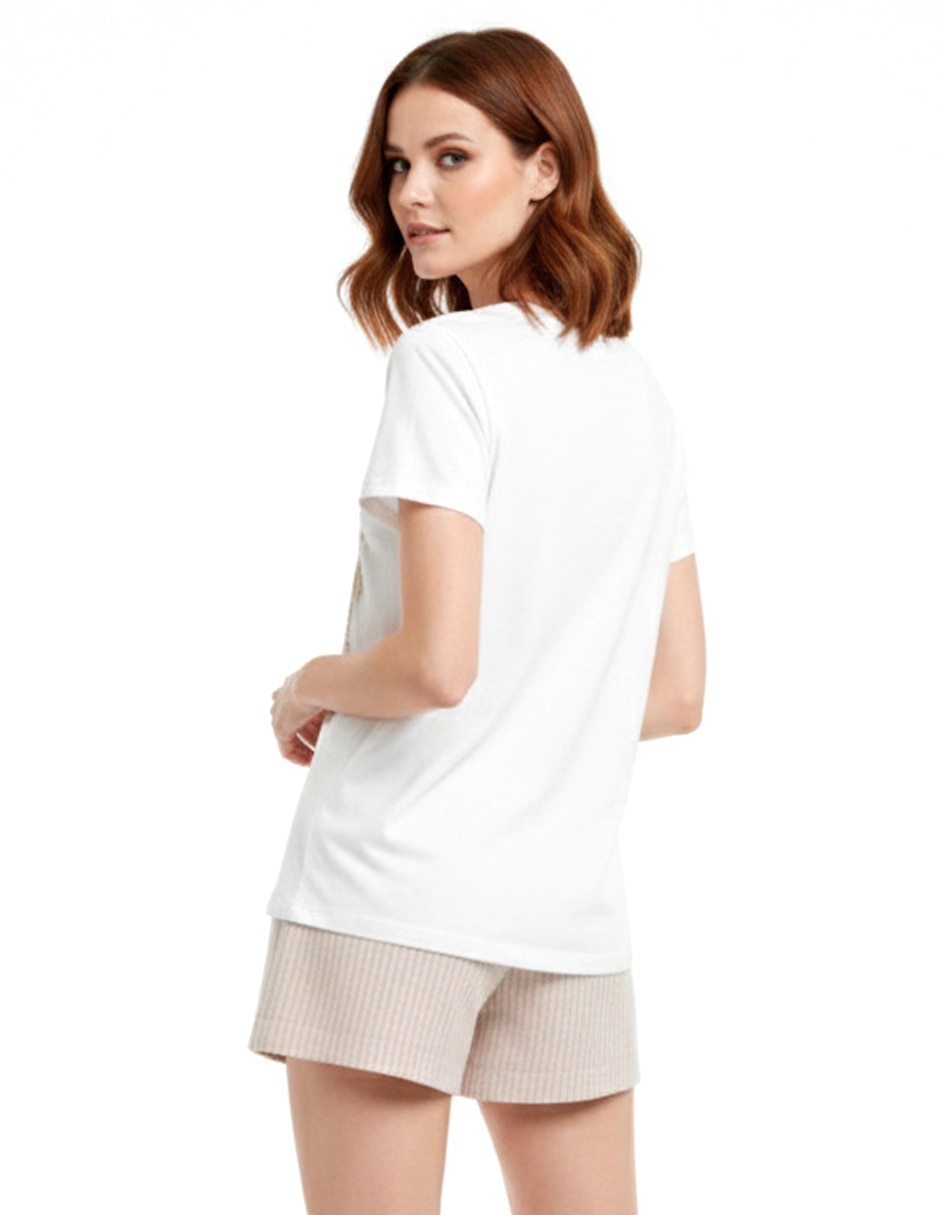 Blusa Foley's manga corta para mujer
