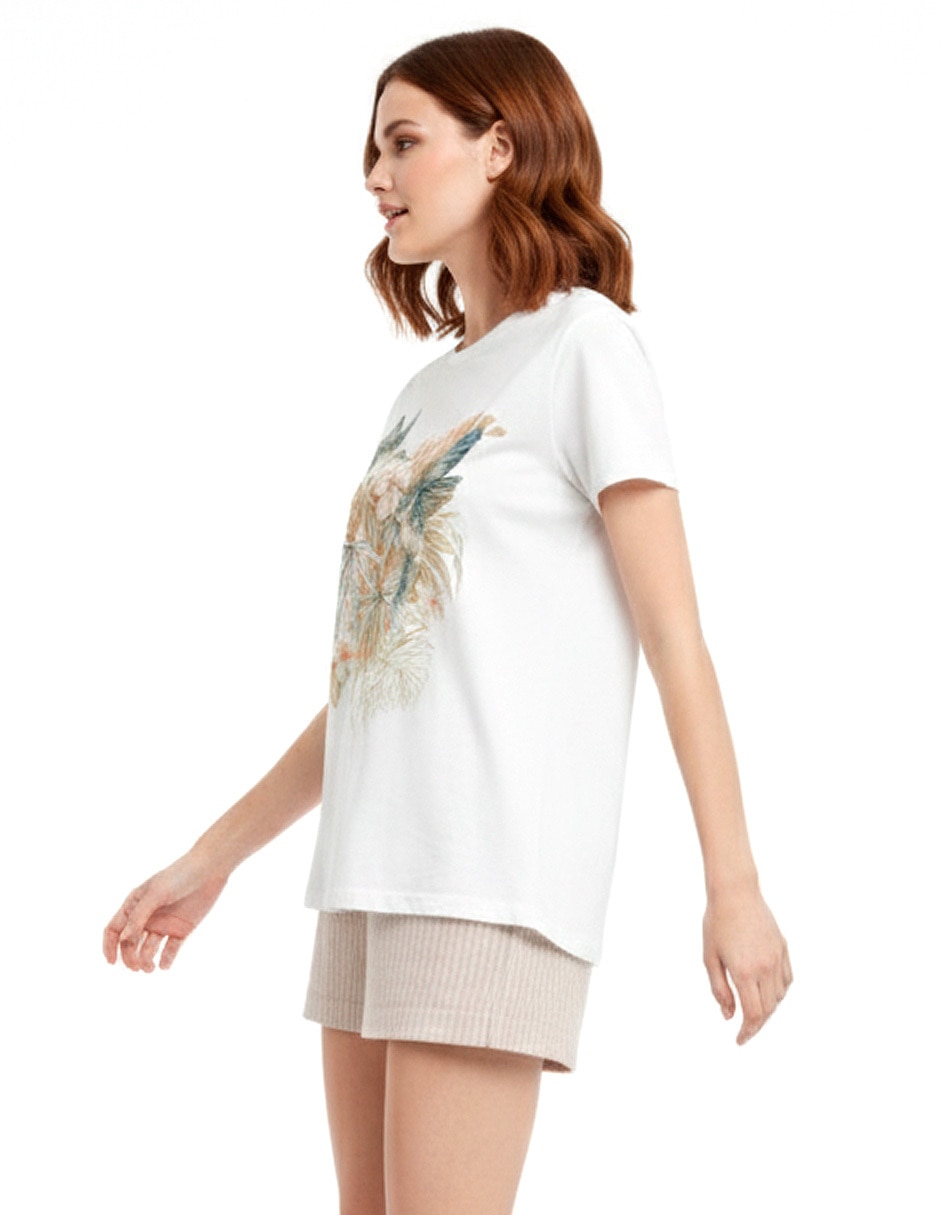 Blusa Foley's manga corta para mujer