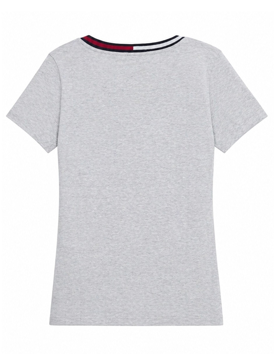 Playera manga corta Tommy Hilfiger cuello v para mujer