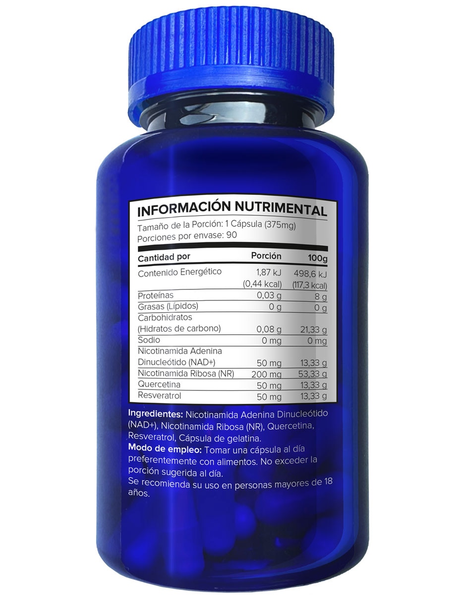 Suplementos alimenticios nad+ 5h8 con nad+ (nicotinamide adenine dinucleotide)