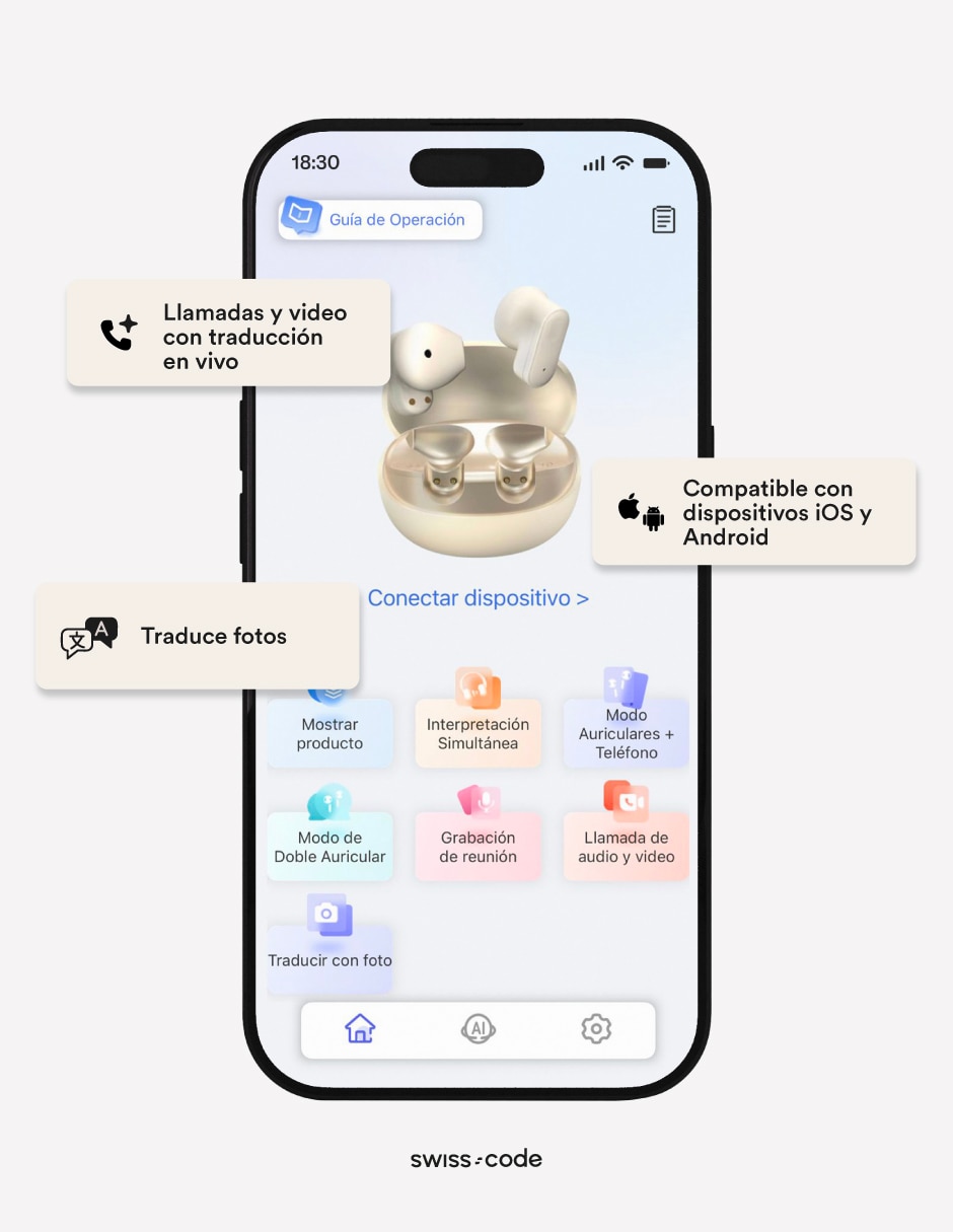 Audífonos In-Ear Swiss Code Orb AI Inalámbricos