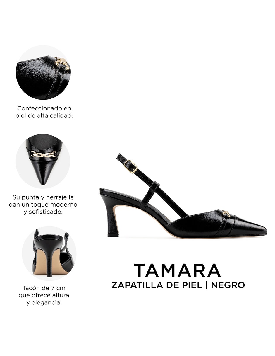 Zapatilla de piel Davenia