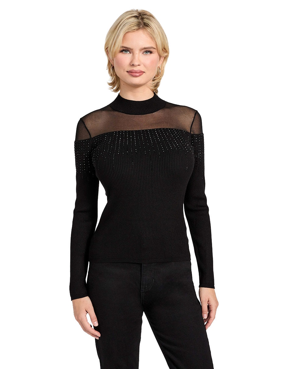 Suéter cuello redondo para mujer