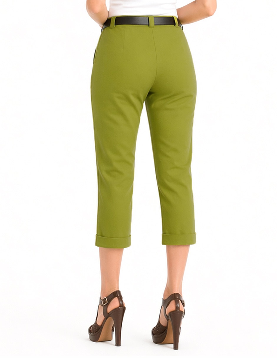 Pantalón capri regular para mujer 3