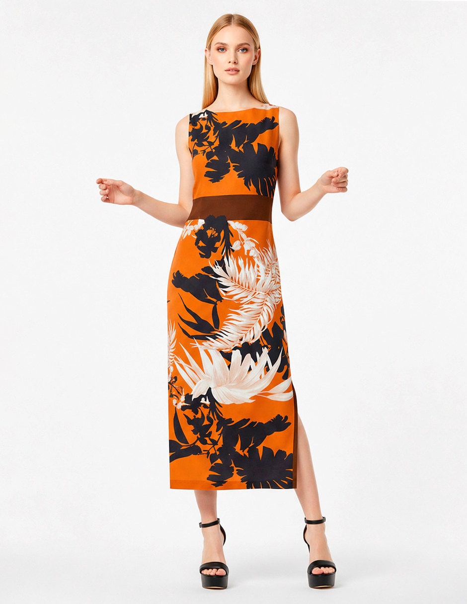 Vestido midi casual Foley'S para mujer