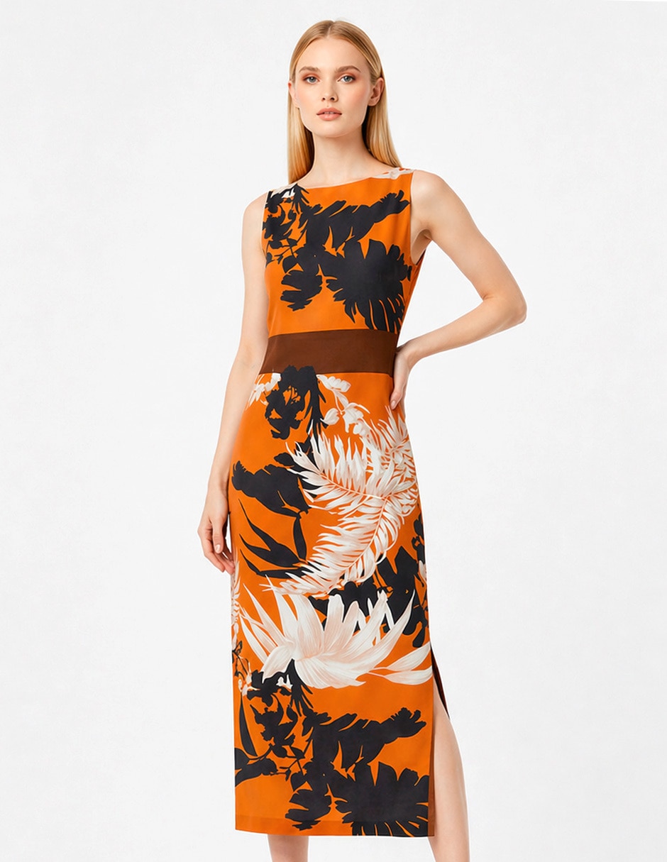 Vestido midi casual Foley'S para mujer