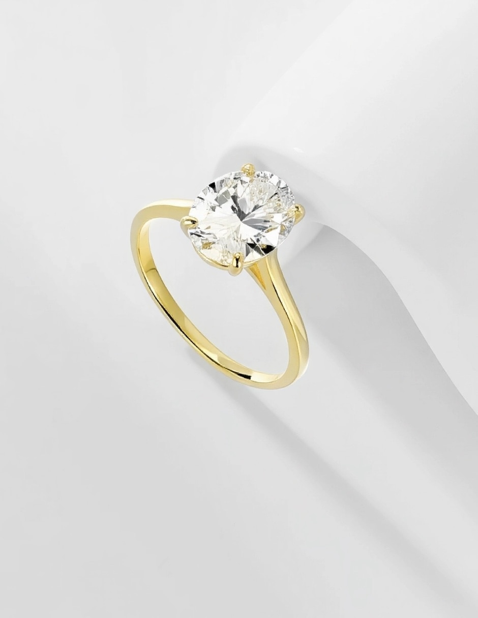 Anillo de compromiso de plata yoiko esencia zirconia cúbica