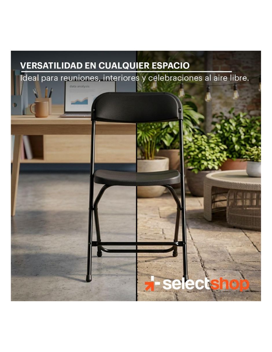 Silla 6 piezas HG281C ?SELECTSHOP de Plástico y metal