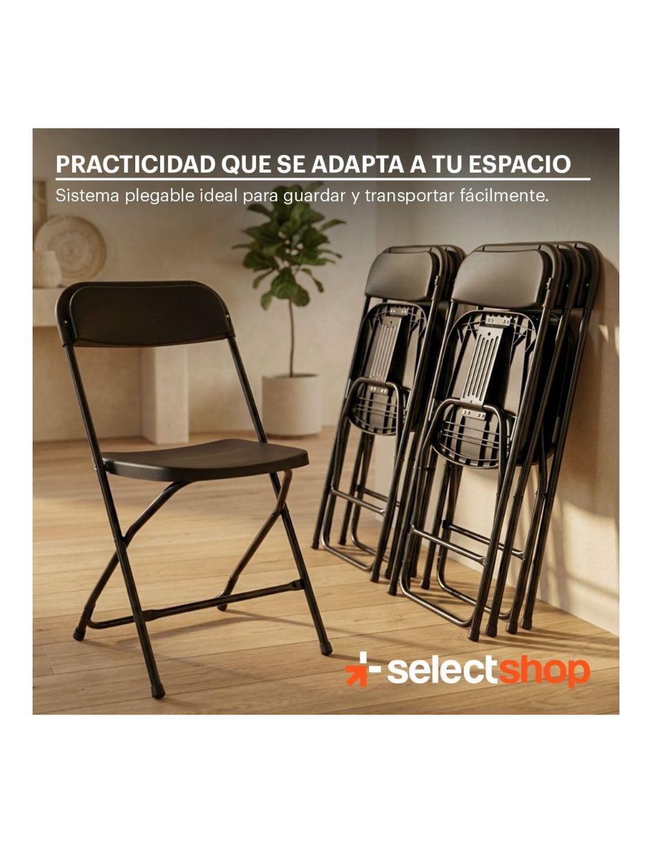 Silla 6 piezas HG281C ?SELECTSHOP de Plástico y metal