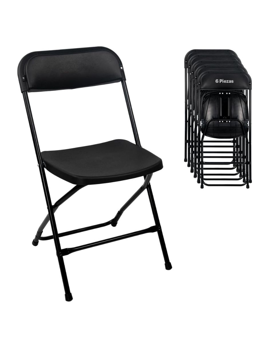 Silla 6 piezas HG281C de Plástico y metal