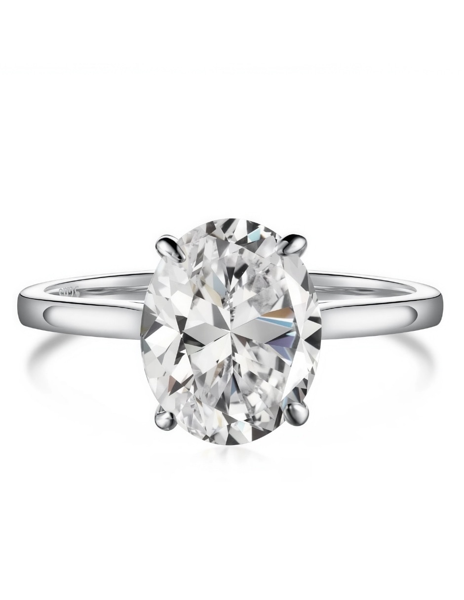 Anillo de compromiso de plata p 925 esencia silver zirconia cúbica 2