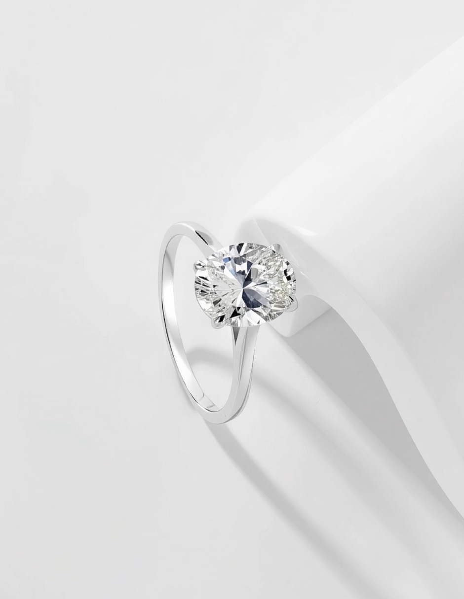 Anillo de compromiso de plata p 925 esencia silver zirconia cúbica 7