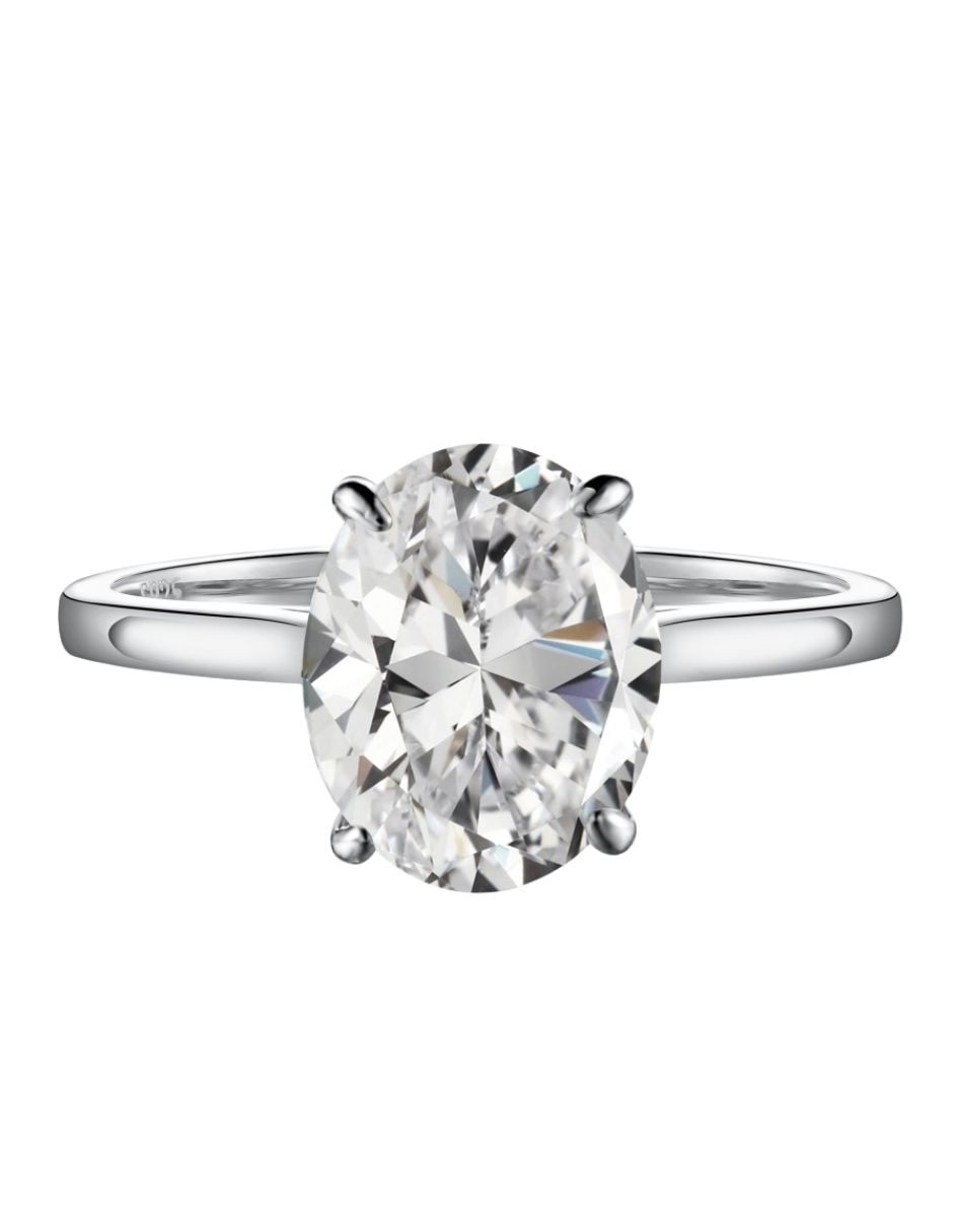 Anillo de compromiso de plata p 925 esencia silver zirconia cúbica