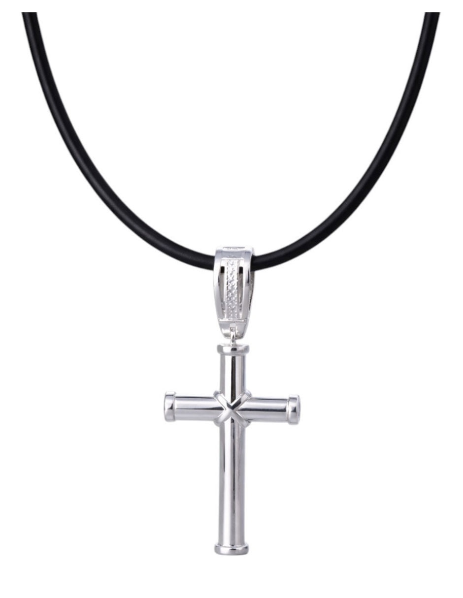 Collar con dije de cruz Crixus Joyeria de plata P 925
