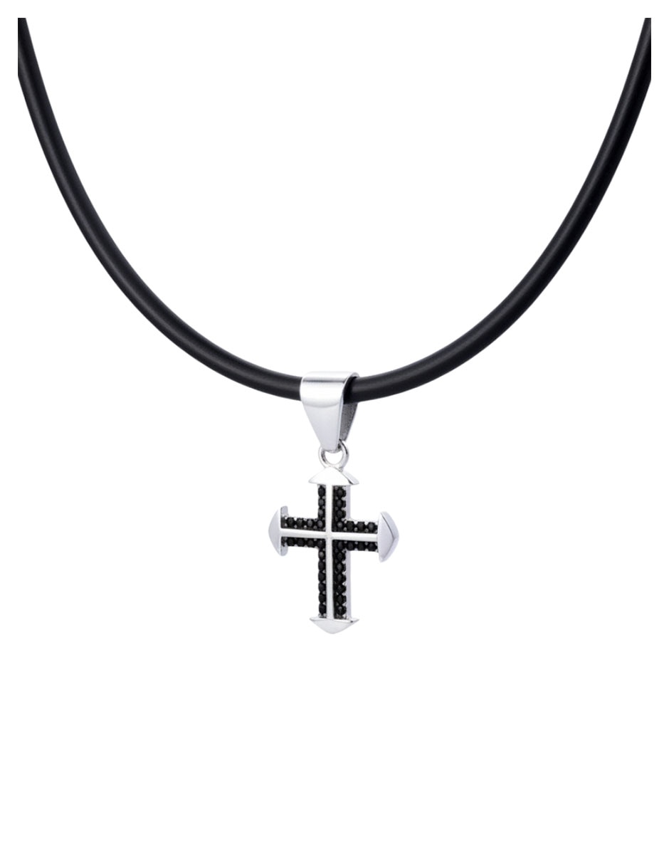 Collar con dije de cruz Crixus Joyeria de plata P 925