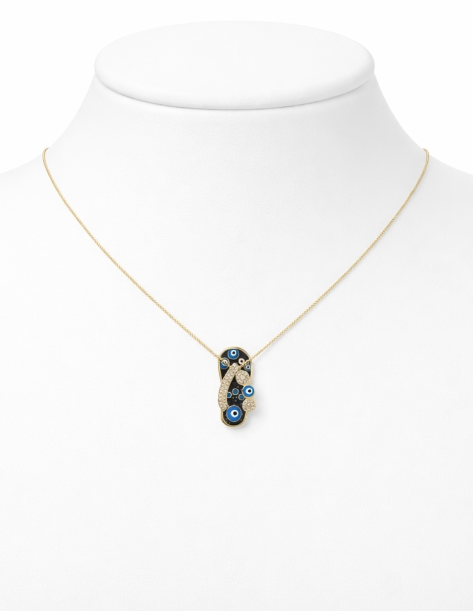 Collar don dije de huarache Yoiko Karia baño de oro 18 K