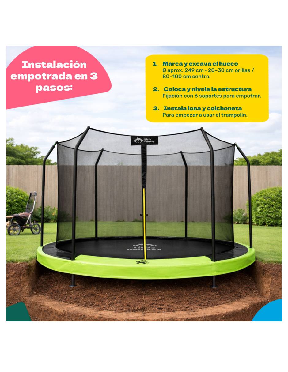 Trampolín Little Monkey MKZ-trampingd8ft