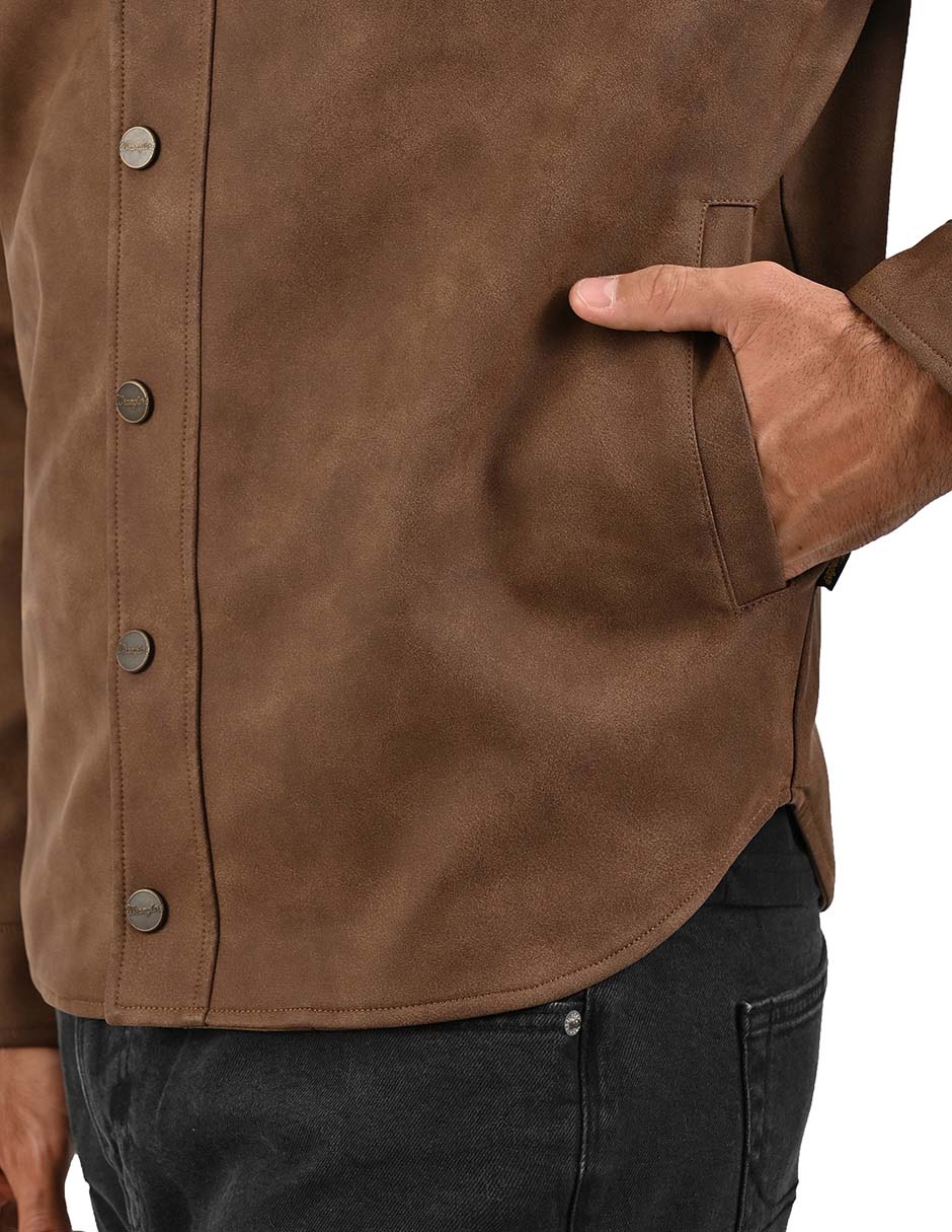 Chamarra Casual WRANGLER No de Poliuretano Con bolsillos para hombre