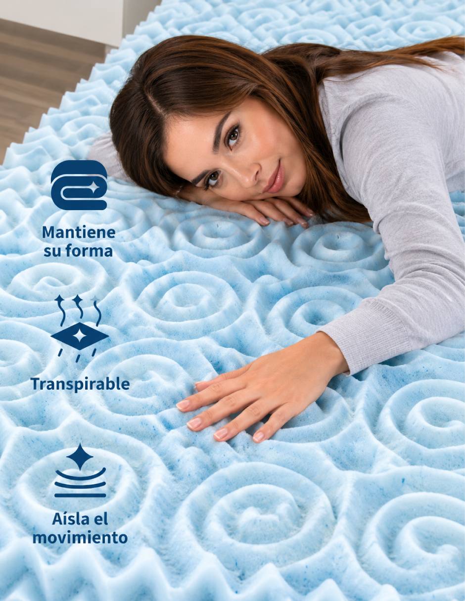 Colchoneta laila comfort 5-zone memory foam confort medio