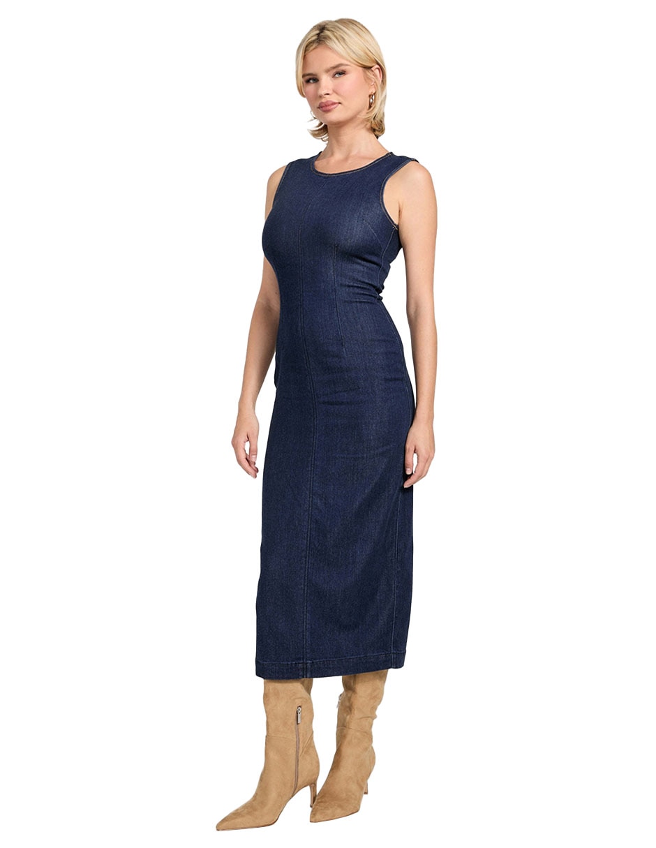 Vestido largo casual Guess para mujer