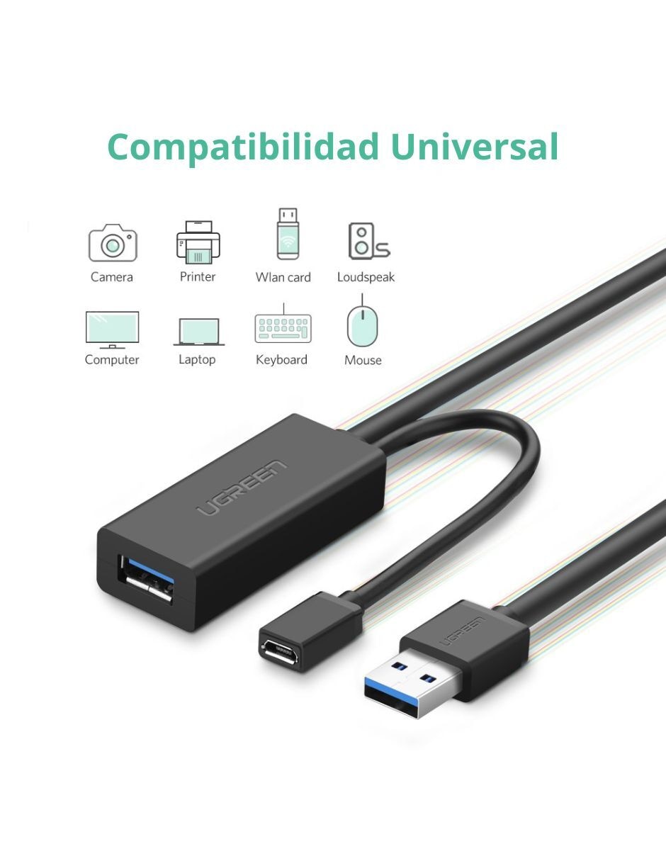 Cable USB A de 5 m 3