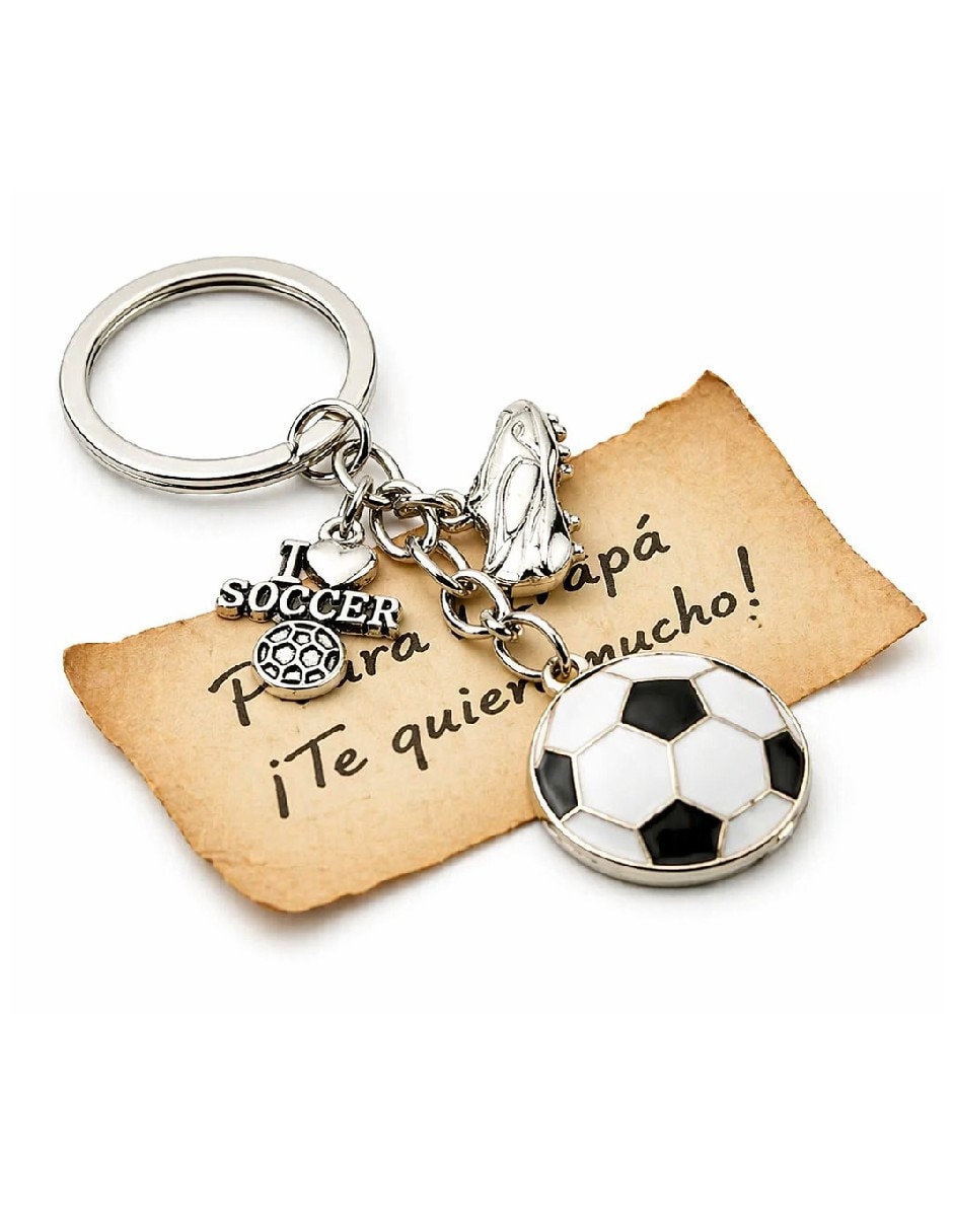 Llavero generico fútbol de metal