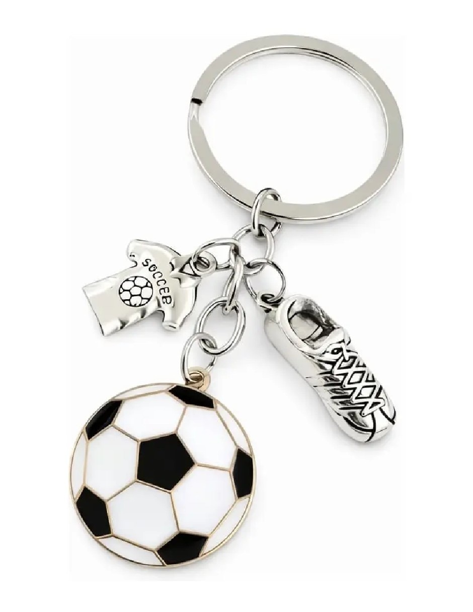 Llavero fútbol de metal