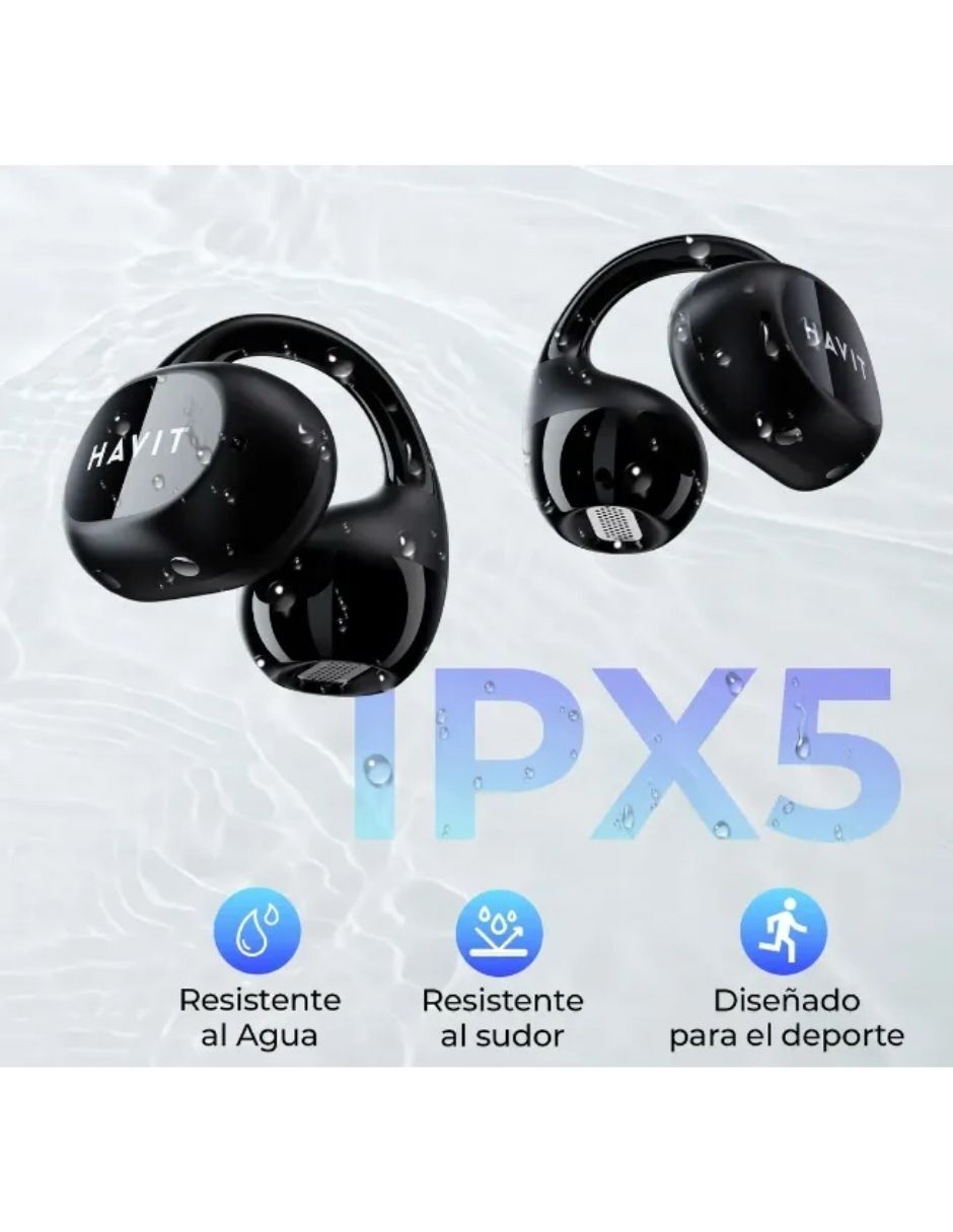 Audífonos on-ear havit havit openbuds 03a ows916 lite audífonos open ear ipx5 inalámbrica con sí