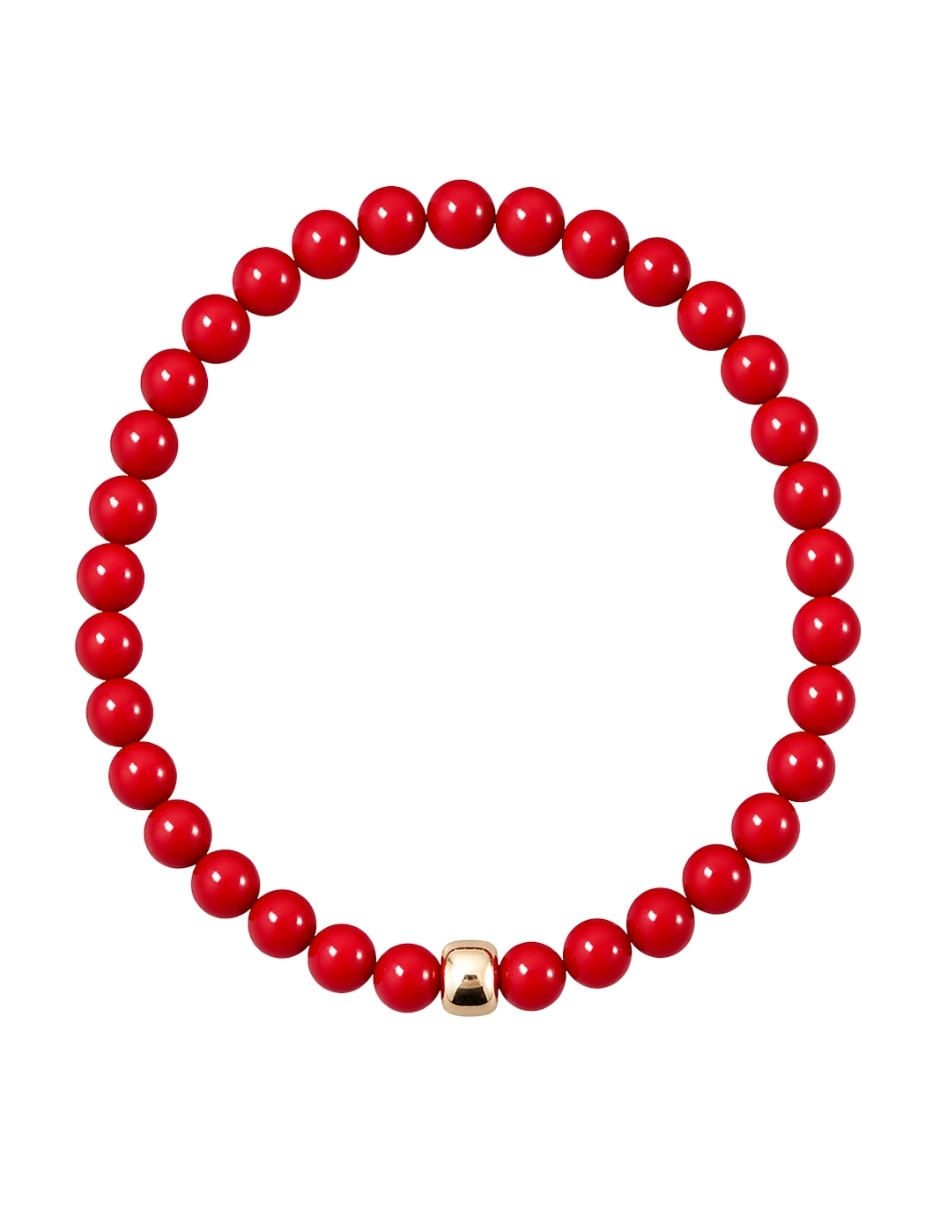 Pulsera mancini de oro 10 k con acabado liso