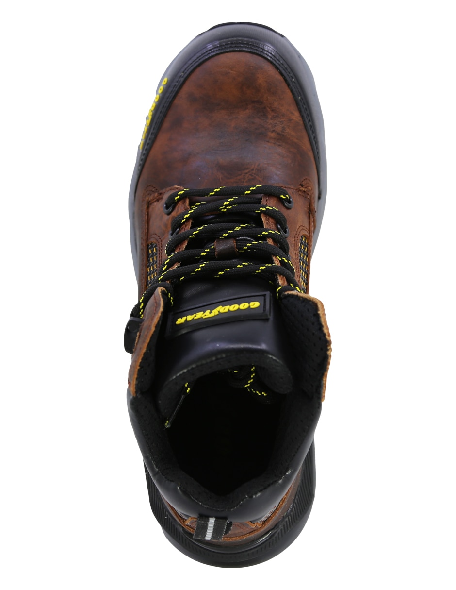 Bota goodyear trabajo de piel para hombre