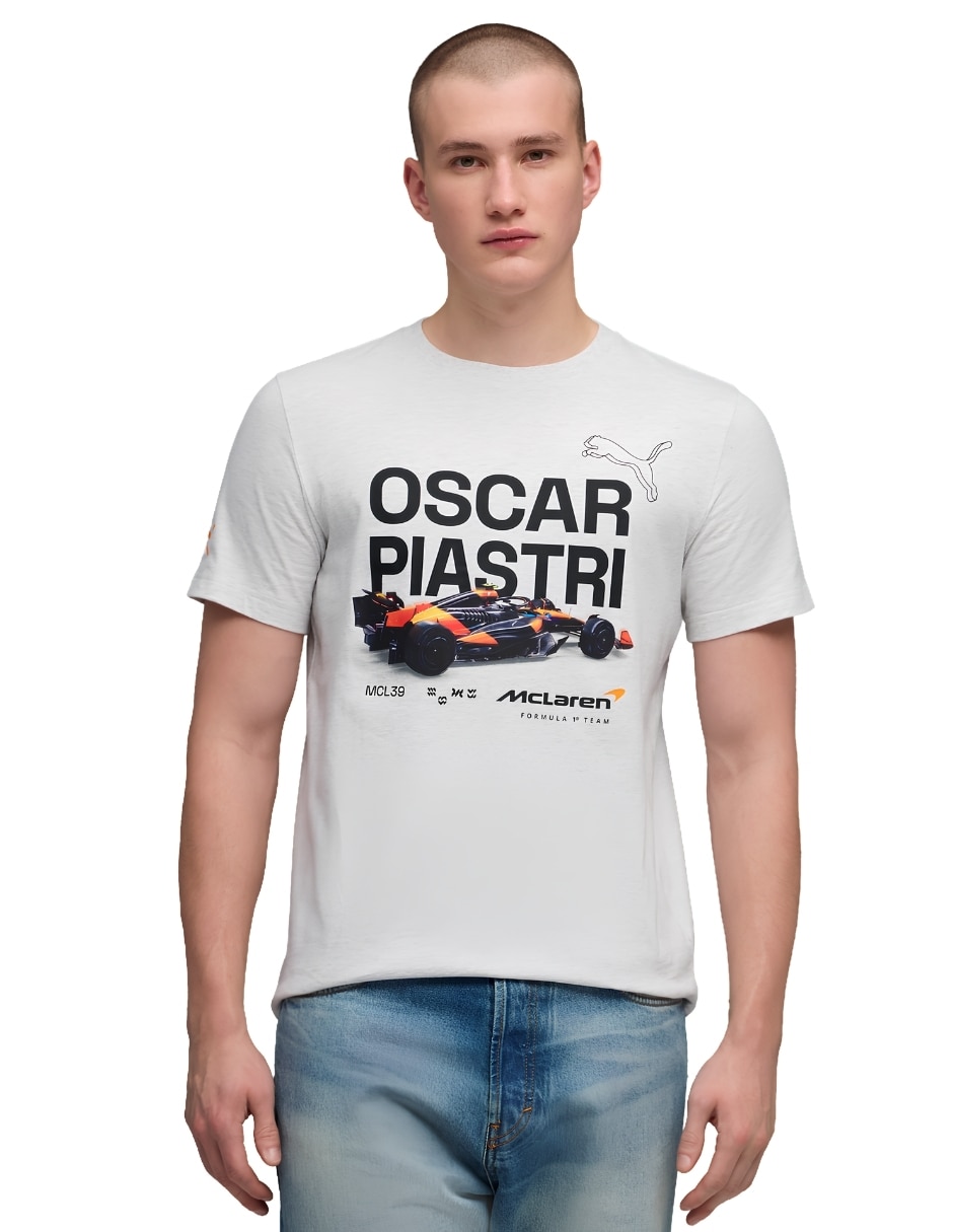 Playera Mclraen Racing cuello redondo para hombre
