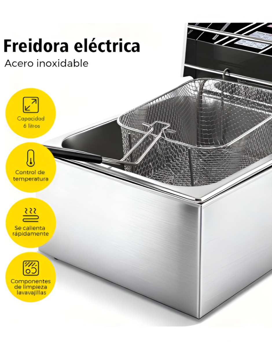 Freidora de aceite Xtellar 6 L XTLLAR14016
