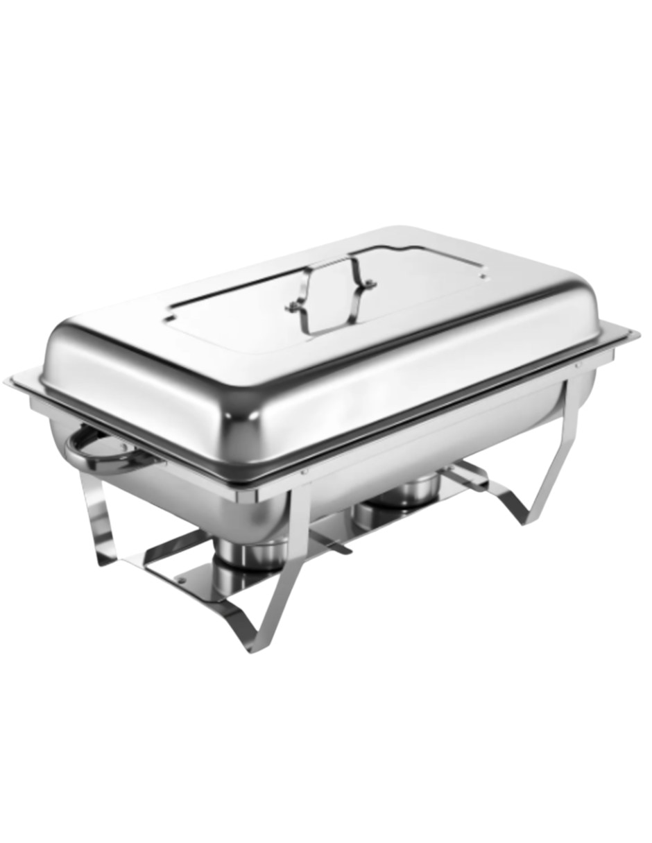 Chafer bufetera de acero inoxidable 3 compartimentos