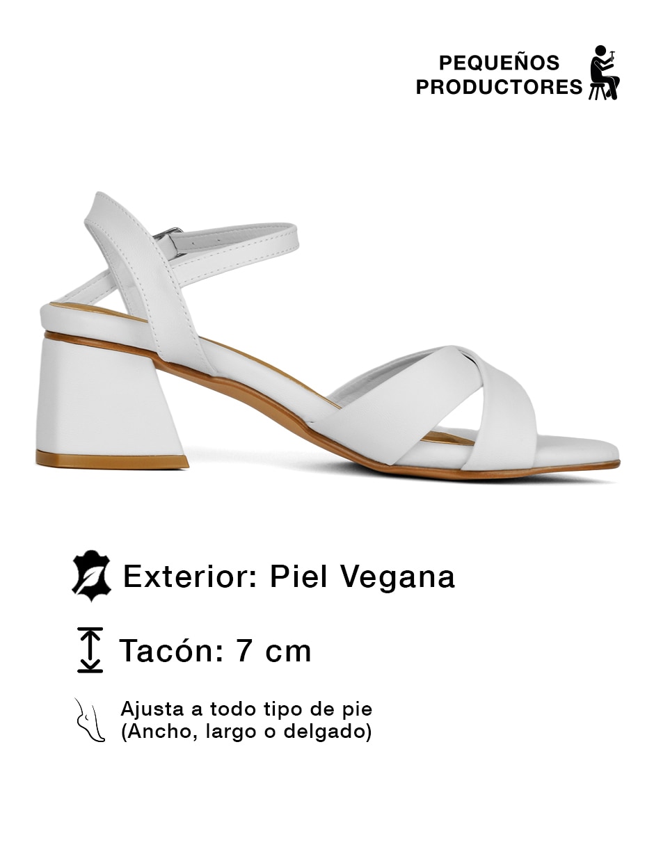 Sandalia Rbcollection pequeños productores para mujer