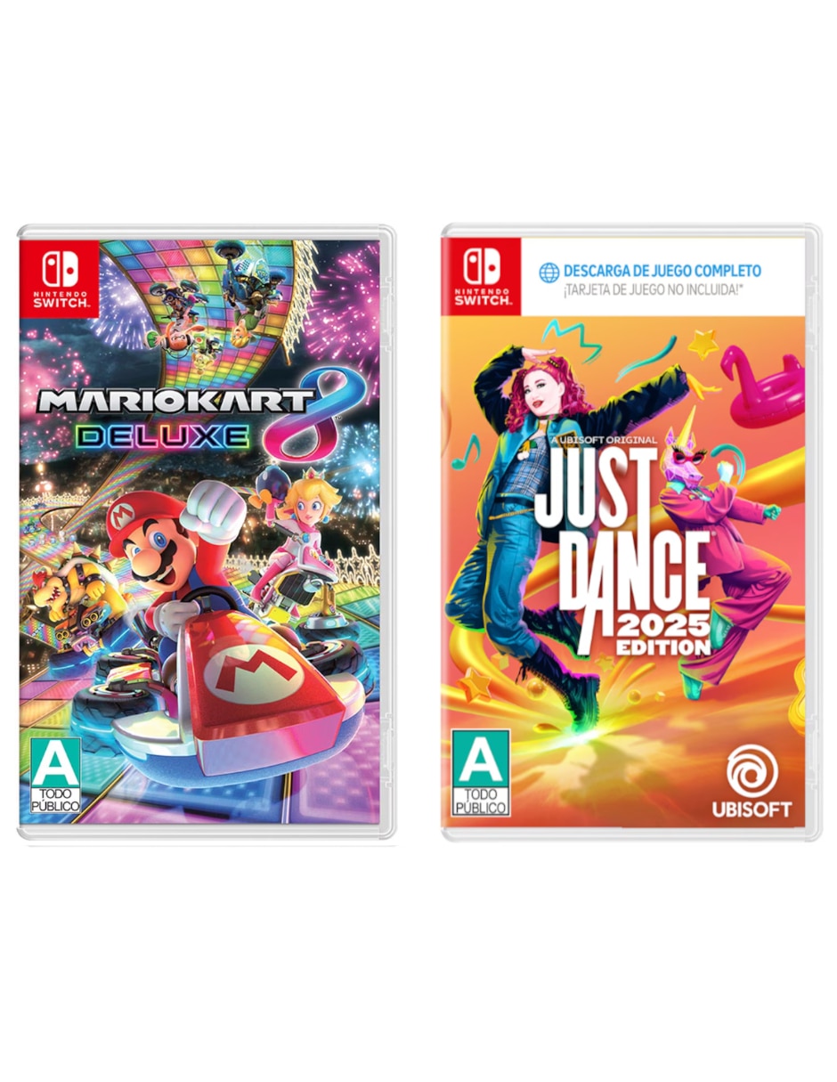 NINTENDO Just Dance 2025 + Mario Kart 8 Deluxe Nintendo Bundle para Nintendo Switch