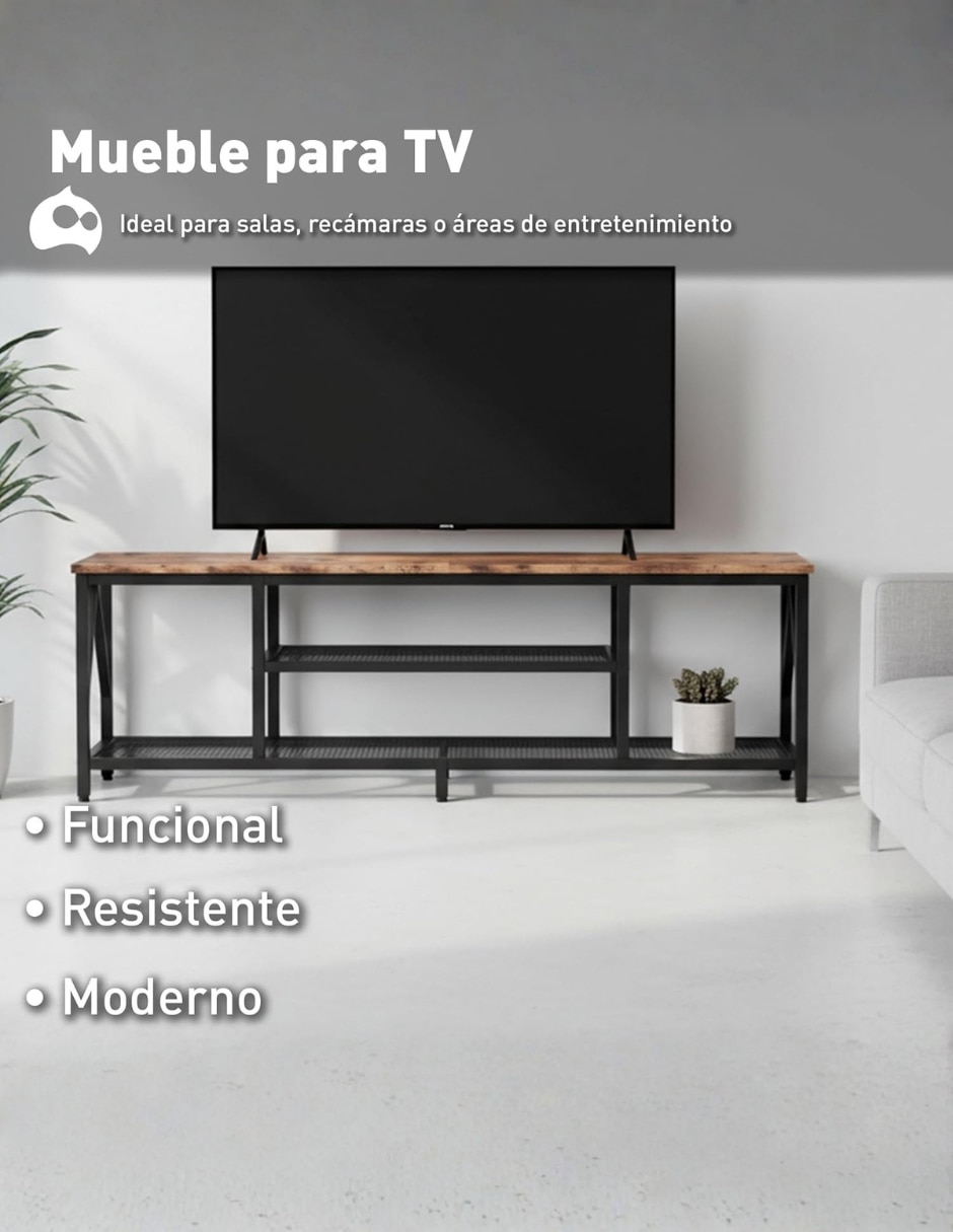 Mueble de tv armable Bluelander de MDF
