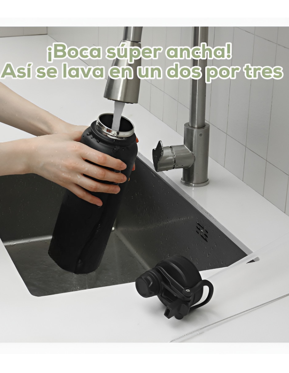 Termo doble pared Xtellar de acero inoxidable con tapa rosca