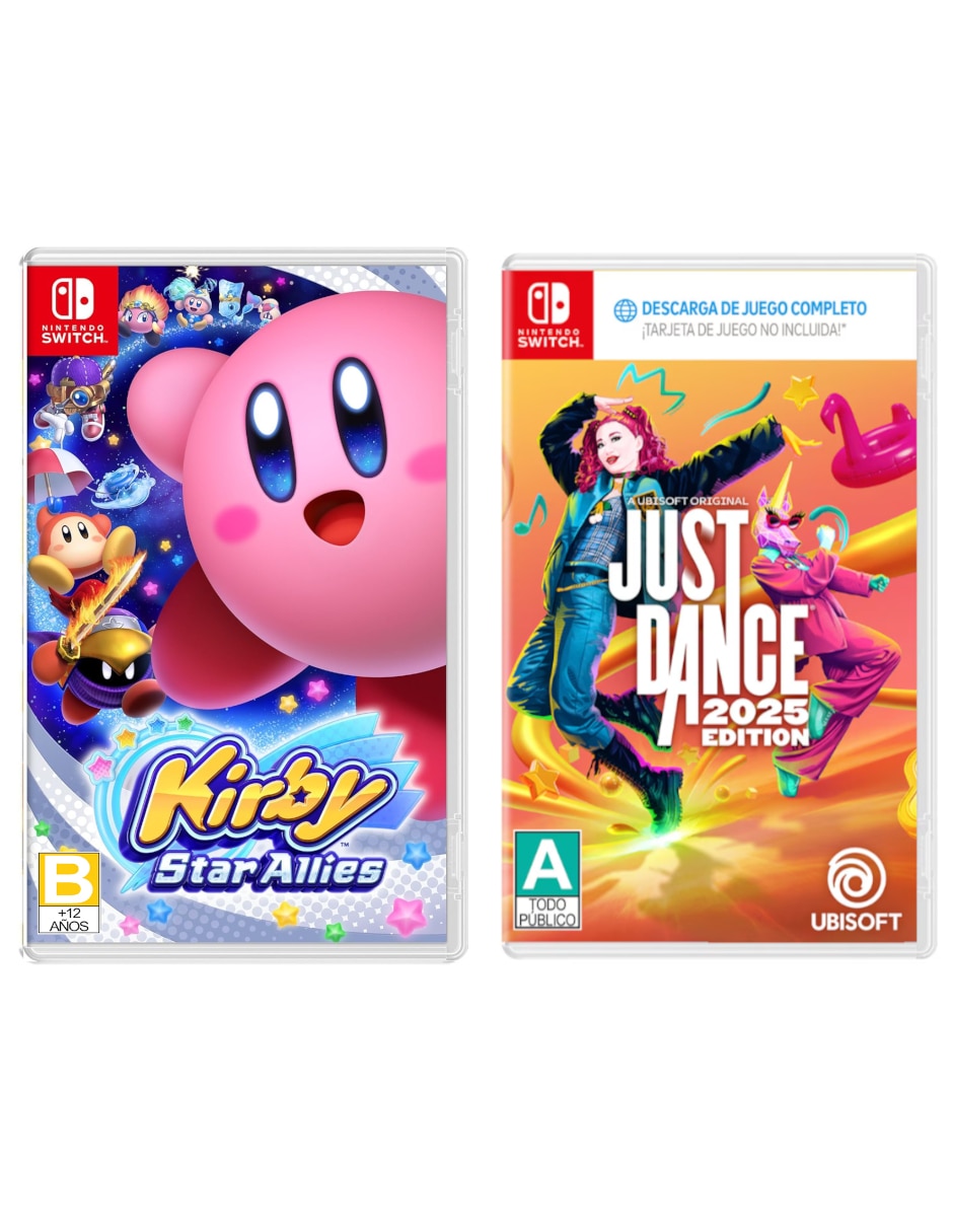 NINTENDO Just Dance 2025 + Kirby Star Allies Nintendo Bundle para Nintendo Switch