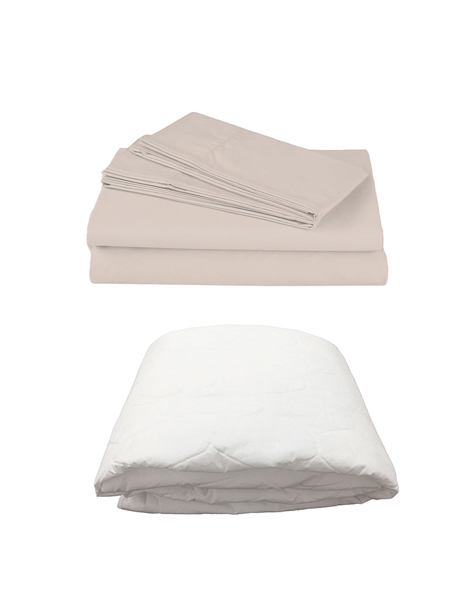 Set protector de colchón Ultra Basic Acolchado impermeable 1