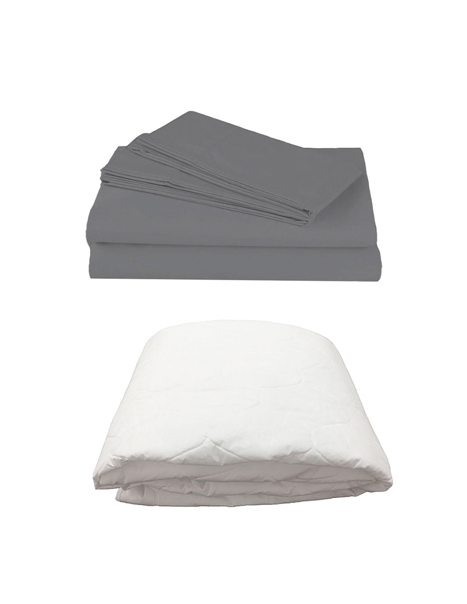 Set protector de colchón Ultra Basic Acolchado impermeable 1