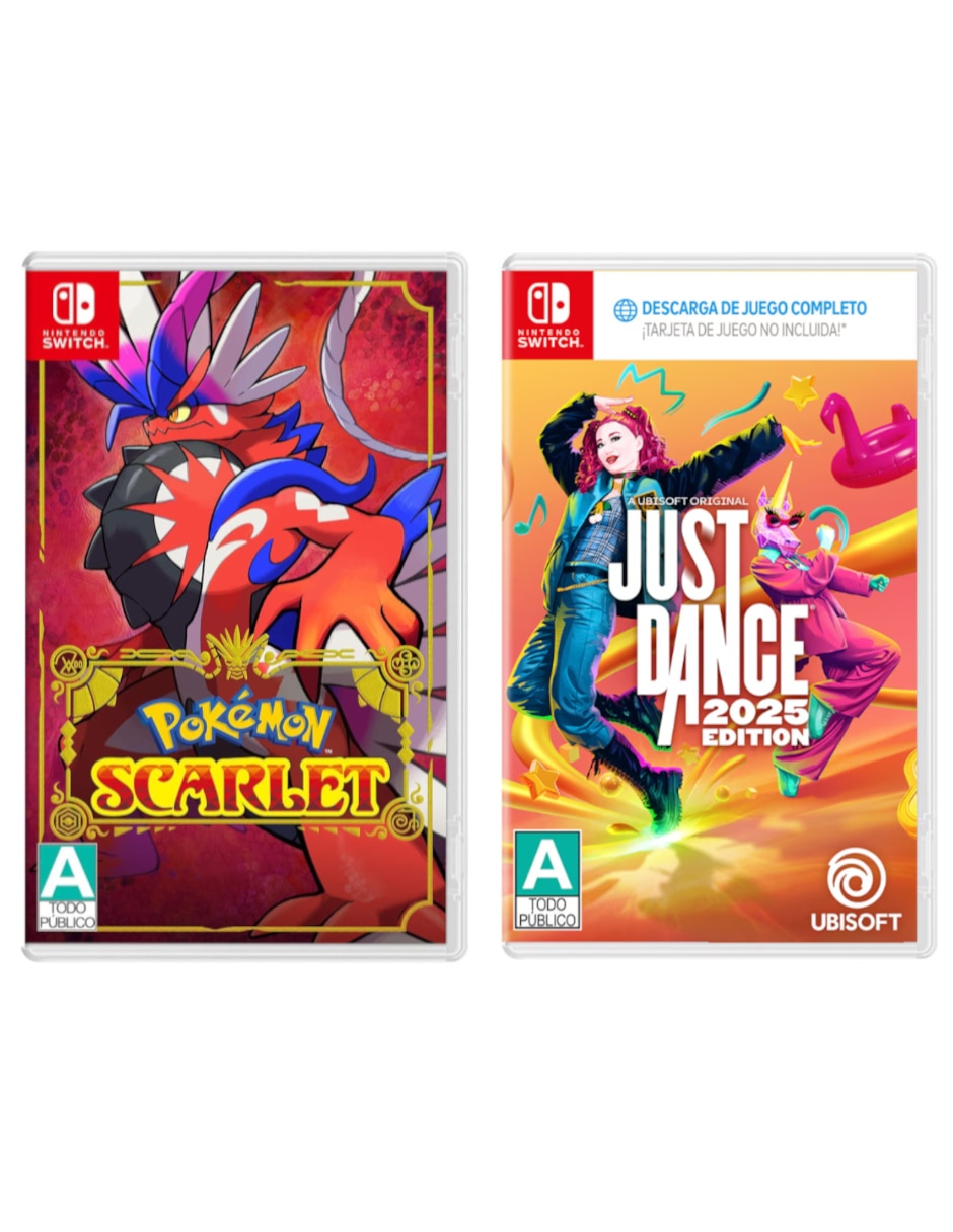 NINTENDO Just Dance 2025 + Pokemon Scarlet Nintendo Bundle para Nintendo Switch