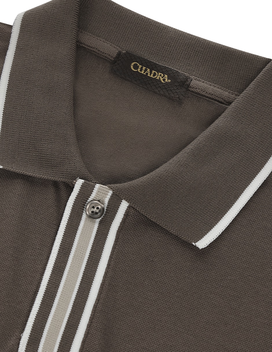 Camisa casual Cuadra manga corta para hombre