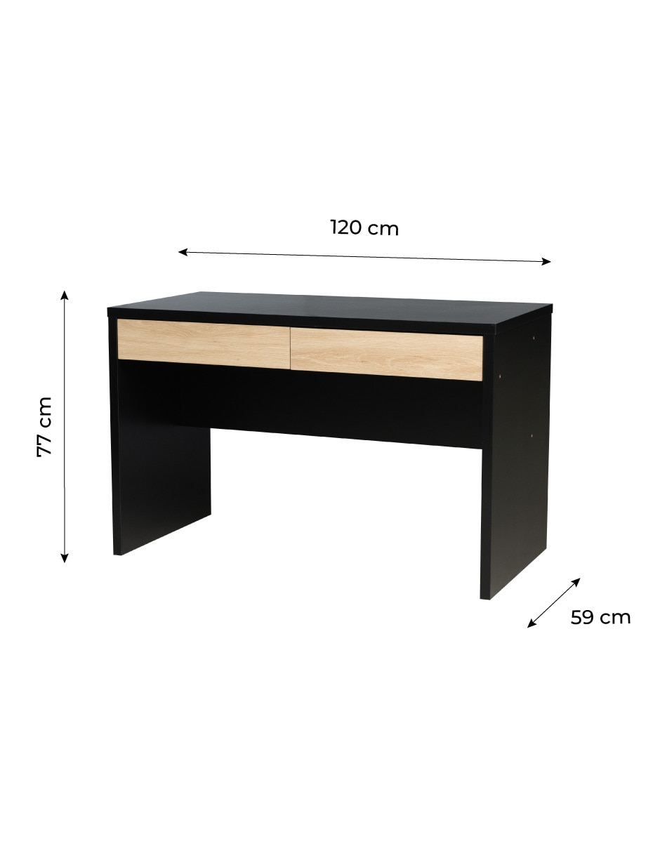 Escritorio armable Nórdica Black de MDF 9