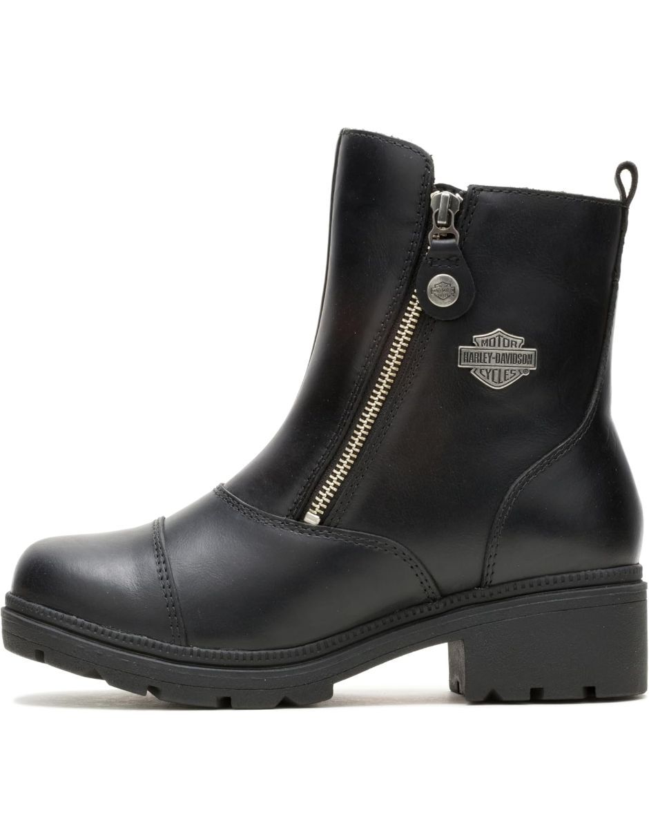 Bota de motociclista al tobillo para mujer