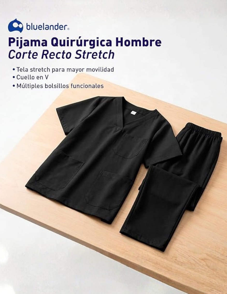 Uniforme Bluelander estilo recto para hombre