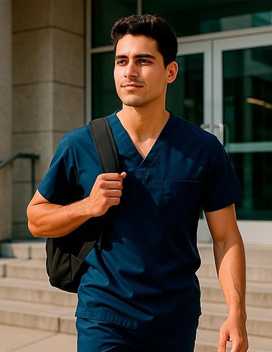 Uniforme Bluelander estilo recto para hombre
